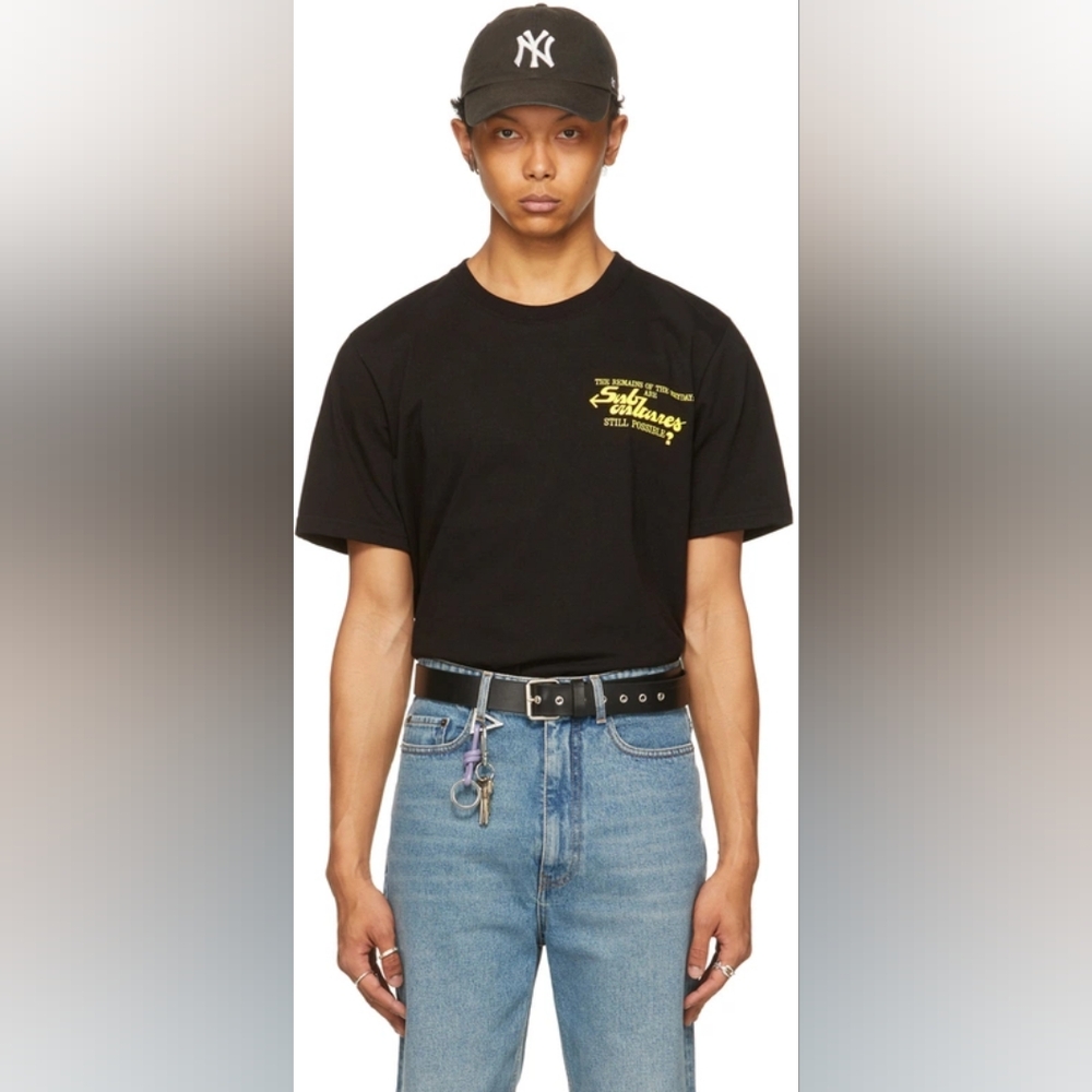 SSENSE WORKS Black Puzzle Sub Cultures Tee M
